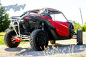 Can-Am Maverick X3 - Chrome Exo Cage with Front+Rear Bumper Tie-ins and Red Roof
