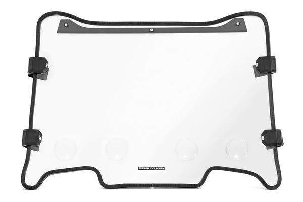 Rough Country VENTED FULL WINDSHIELD | SCRATCH RESISTANT | POLARIS RZR TURBO S