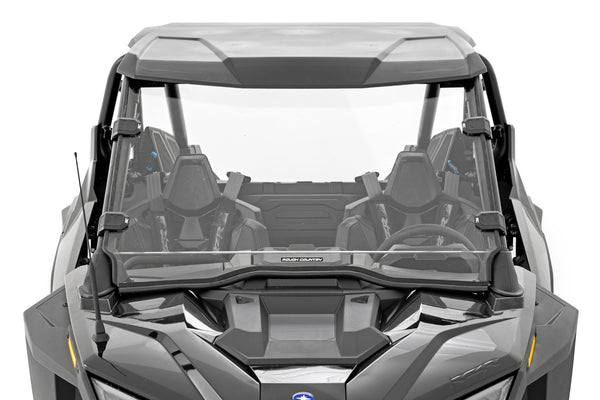 Rough Country FULL WINDSHIELD | SCRATCH RESISTANT | POLARIS RZR PRO/TURBO R