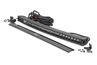 Rough Country BLACK SERIES LED | 30 INCH LIGHT | CURVED SINGLE ROW | WHITE DRL