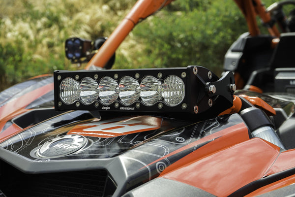 Baja Designs Can-Am Maverick X3 Amber 10 Inch OnX6+ Shock Mount Kit
