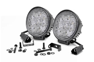 Rough Country CHROME SERIES LED LIGHT PAIR | 4 INCH | ROUND