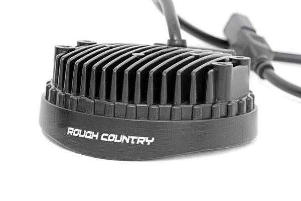 Rough Country CHROME SERIES LED LIGHT PAIR | 4 INCH | ROUND