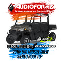 2016+ Polaris Ranger Crew 570 Midsize Stereo Tops (4-Seat)