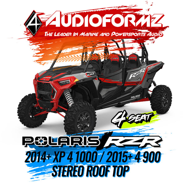2014+ Polaris RZR XP 4 1000 / 2015+ RZR 4 900 Stereo Tops (4-Seat)