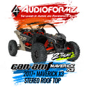 2017+ Can-Am Maverick X3 Stereo Tops (2-Seat)