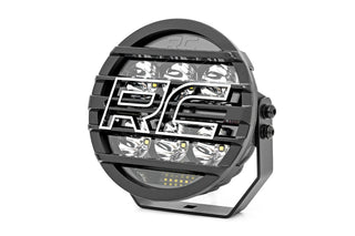 Rough Country BLACK SERIES LED LIGHT PAIR | AMBER DRL | 6.5 INCH | ROUND