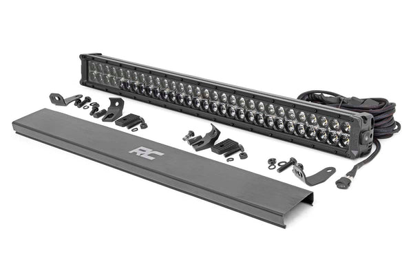 Rough Country BLACK SERIES LED LIGHT | 30 INCH | DUAL ROW | WHITE DRL