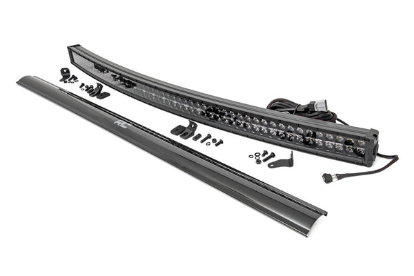 Rough Country BLACK SERIES LED | 54 INCH LIGHT| CURVED DUAL ROW | WHITE DRL