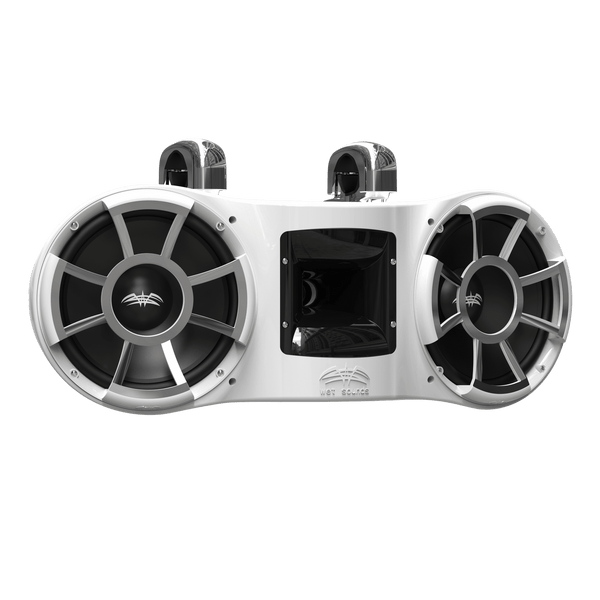Wet Sounds Rev 410 White V2 | Revolution Series Dual 10" White Tower Speaker