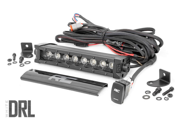 Rough Country BLACK SERIES LED LIGHT BAR | COOL WHITE DRL | 8 INCH | SINGLE ROW