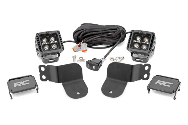 Rough Country DUAL LED LOWER WINDSHIELD LED LIGHT KIT | POLARIS GENERAL/GENERAL XP
