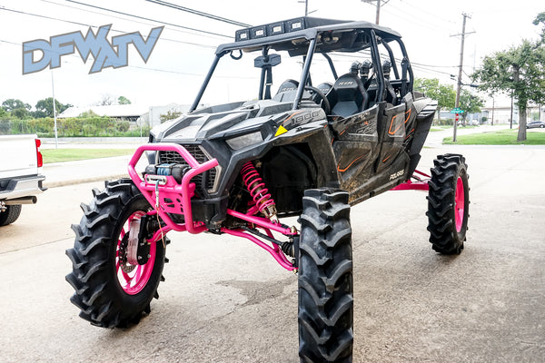 Polaris RZR XP 4 1000 High Lifter - Pink Wheels and Suspension with Stereo