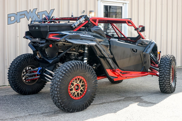 Can-Am Maverick X3 - Red Cage with Lightbar and Mirrors