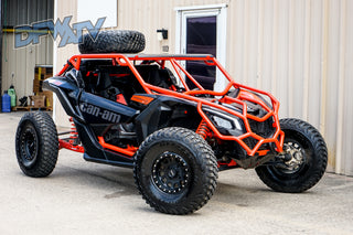Can-Am Maverick X3 - Orange Exo Cage with Spare Tire Mount