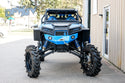 Polaris RZR XP 4 Turbo  - Black Cage with Blue Bumpers and Tree Kickers - October2020