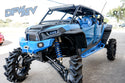 Polaris RZR XP 4 Turbo  - Black Cage with Blue Bumpers and Tree Kickers - October2020