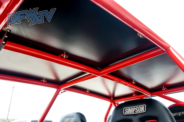 Polaris RZR Turbo S 4 - Red Cage and Black Roof