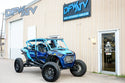 Polaris RZR Turbo S 4 - Blue Cage and Black Roof