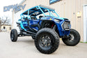 Polaris RZR Turbo S 4 - Blue Cage and Black Roof