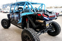 Polaris RZR Turbo S 4 - Blue Cage and Black Roof