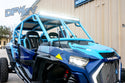 Polaris RZR Turbo S 4 - Blue Cage and Black Roof