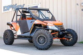 Arctic Cat Wildcat 1000 - Black Cage and Roof with Rock Sliders and Windshield