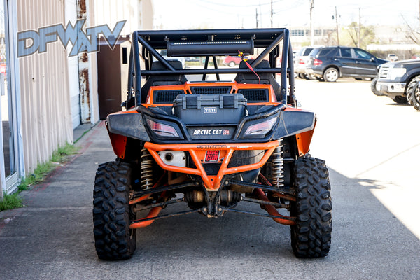 Arctic Cat Wildcat 1000 - Black Cage and Roof with Rock Sliders and Windshield