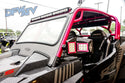 Polaris RZR Turbo S - Pink Cage with Dark Gray Roof and Windshield - 1079