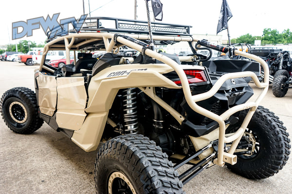 2021 Can-Am Maverick X3 Max - Tan Exo Cage with Roof Rack, Windshield, and Stereo