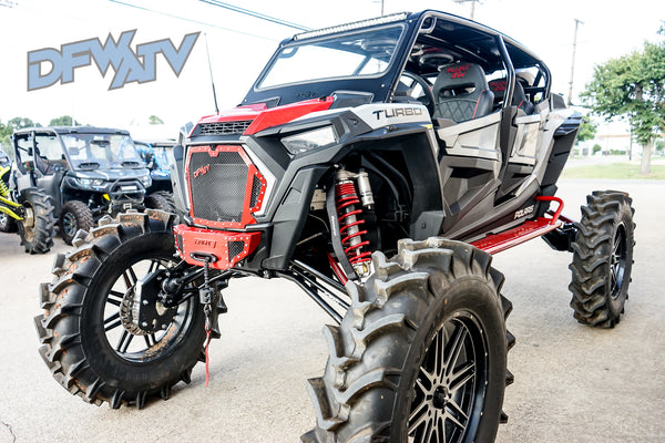 Polaris RZR XP 4 Turbo - Black Cage with Stereo and Custom Suspension