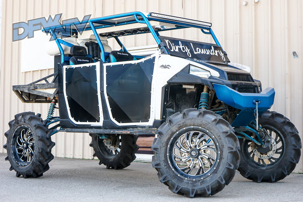 Polaris Ranger Crew 900 - Blue Cage with White Stereo Top and More