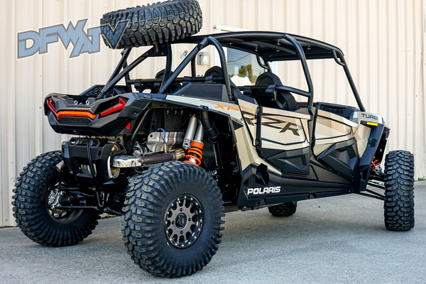 Polaris RZR XP 4 Turbo - Black Cage and Roof with Spare Tire Mount