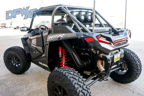 Polaris RZR Turbo S - Gray Cage with Black Roof and Windshield