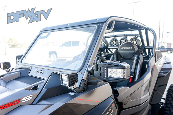 Polaris RZR Turbo S - Gray Cage with Black Roof and Windshield