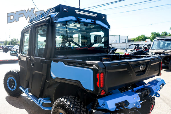 Can-Am Defender Max - Custom Stereo Top and Roof Rack with Rock Sliders and More