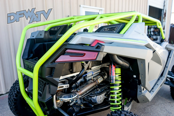 2022 Polaris RZR Turbo R - Gray Cage with Two-tone Roof, Rock Sliders and More