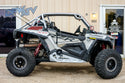 Polaris RZR XP Turbo - Gray Cage and Red Roof with Windshield and More