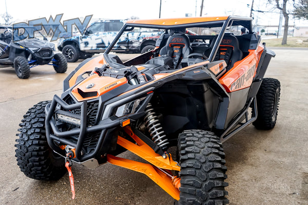 Can-Am Maverick X3 Black Cage with Orange Roof and Rear Bumper Tie-In