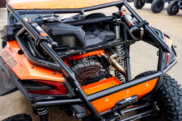 Can-Am Maverick X3 Black Cage with Orange Roof and Rear Bumper Tie-In