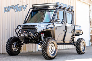 Polaris Ranger Crew XP 1000 - Black Cage and Roof Rack with Stereo