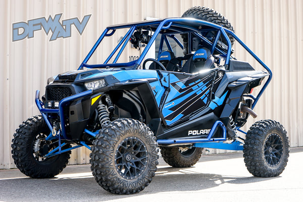 Polaris RZR Trail - Blue Cage with Spare Tire Mount