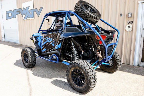 Polaris RZR Trail - Blue Cage with Spare Tire Mount