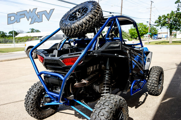 Polaris RZR Trail - Blue Cage with Spare Tire Mount