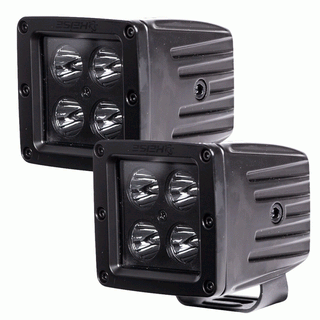 BLACKOUT SERIES SPOT LIGHT CUBE - 3 INCHES 4 LED - 2 LIGHTS