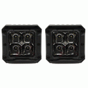 SPOT BEAM CUBE LIGHT - 3 INCHES 4 LED - 2 PACK WITH HARNESS