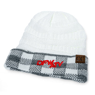 Buy red-white BEANIE - PATTERN KNIT