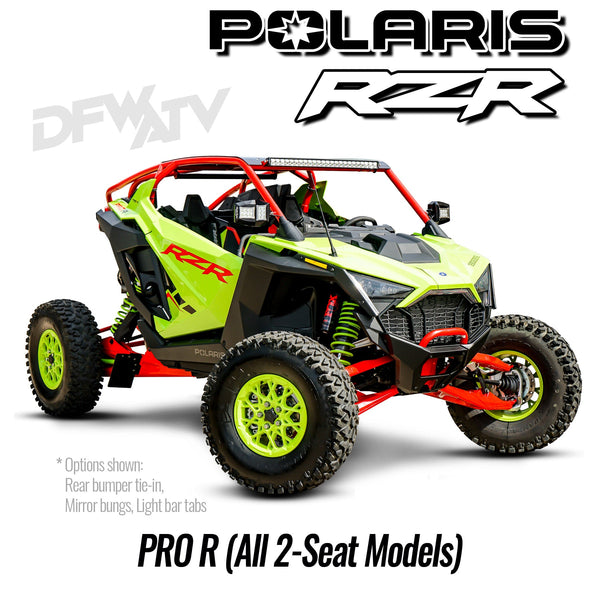 Polaris RZR Pro R Roll Cage with Rear Bumper Tie-In - 2 Seat
