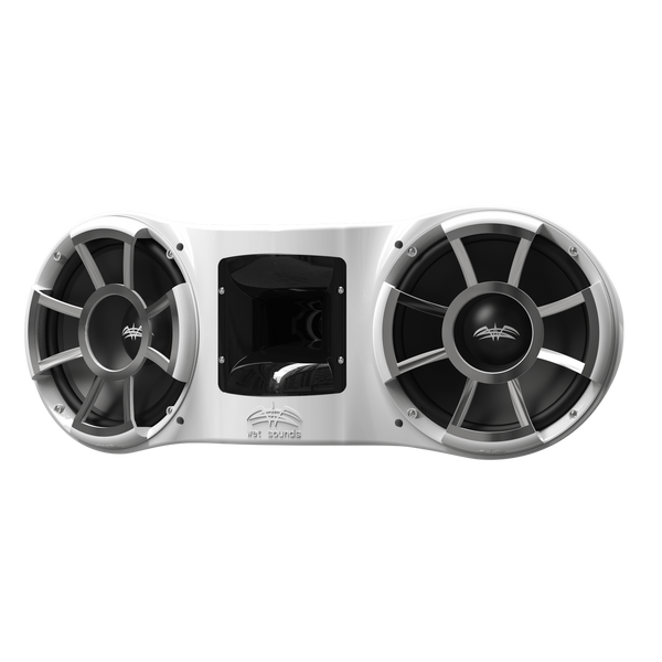 Wet Sounds Rev 410 White V2 | Revolution Series Dual 10" White Tower Speaker