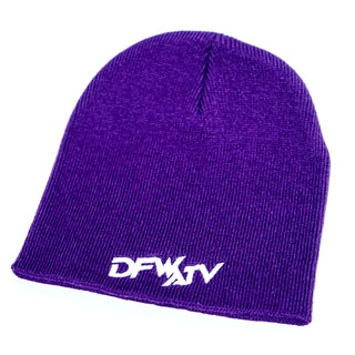 Buy white-purple BEANIE / SKULL CAP